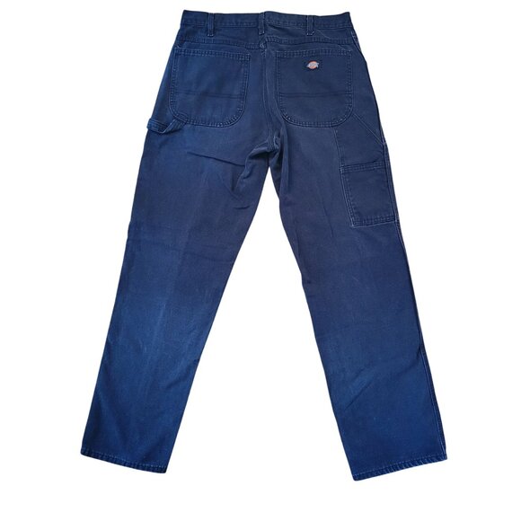 Vintage Dickies Carpenter Black Denim Jeans Work 32x32 Barn Chores Industrial - Picture 4 of 8